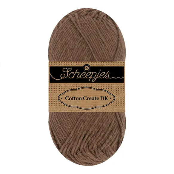 Duurzaam garen: Scheepjes Cotton Create DK in kleur 657 Bruin