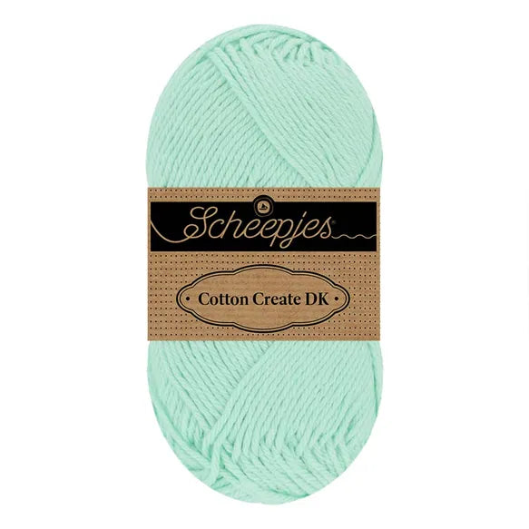 Duurzaam garen: Scheepjes Cotton Create DK in kleur 663 Aquamarijn groen