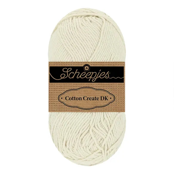Duurzaam garen: Scheepjes Cotton Create DK in kleur 700 Gebroken wit
