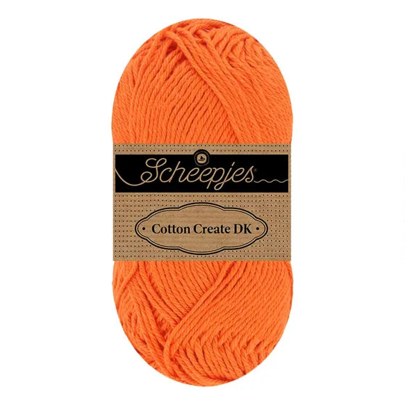 Duurzaam garen: Scheepjes Cotton Create DK in kleur 716 Fel oranje