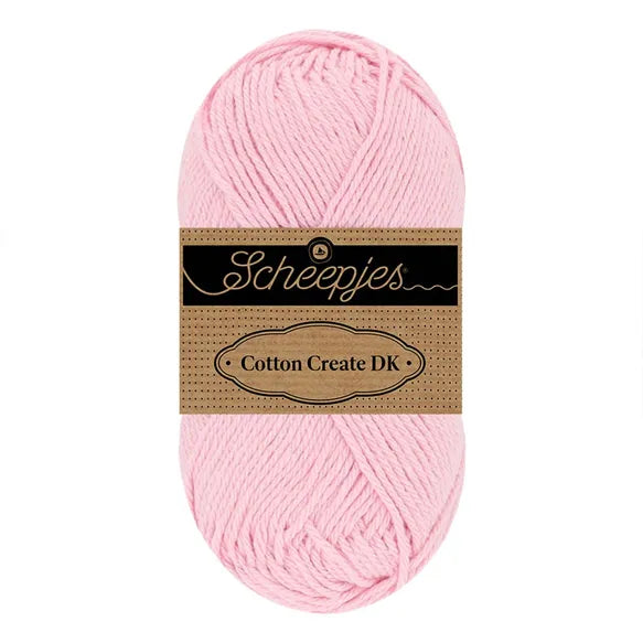 Duurzaam garen: Scheepjes Cotton Create DK in kleur 718 Licht roze