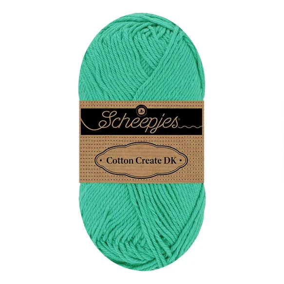 Duurzaam garen: Scheepjes Cotton Create DK in kleur 723 Jade groen