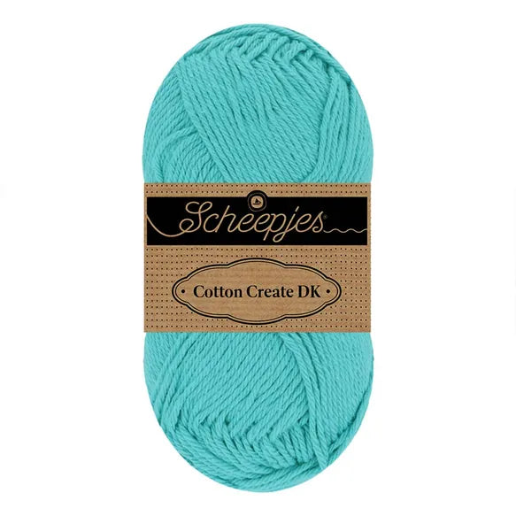 Duurzaam garen: Scheepjes Cotton Create DK in kleur 725 Oceaan blauw