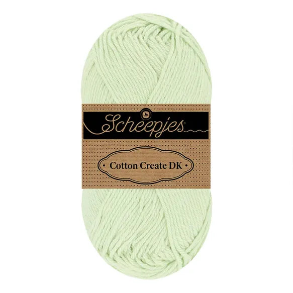 Duurzaam garen: Scheepjes Cotton Create DK in kleur 732 Pastel groen