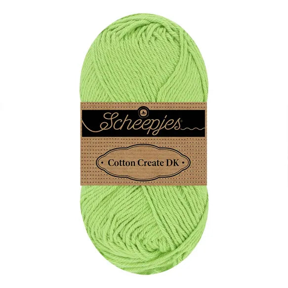 Duurzaam garen: Scheepjes Cotton Create DK in kleur 733 Blad groen