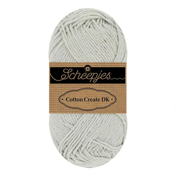 Duurzaam garen: Scheepjes Cotton Create DK in kleur 736 Licht grijs