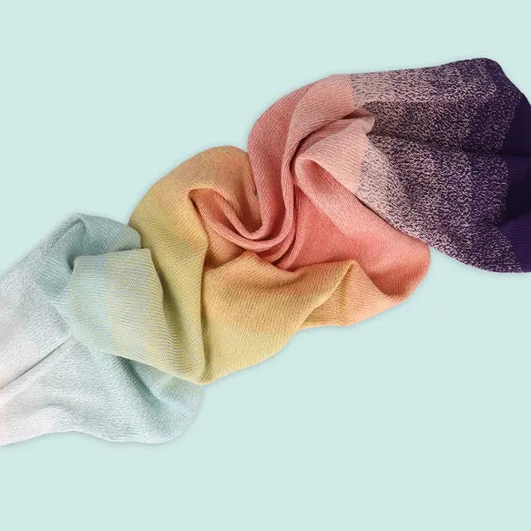Duurzaam garen: Scheepjes Cotton Whirl in kleur 707 Pastel regenboog