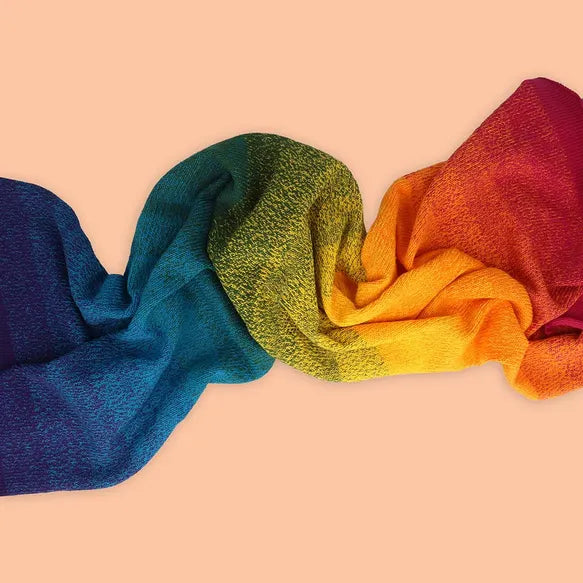 Duurzaam garen: Scheepjes Cotton Whirl in kleur 712 Diepe regenboog