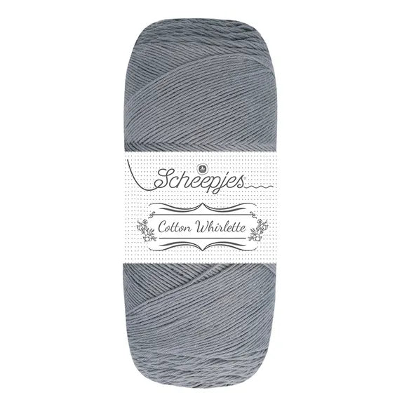 Duurzaam garen: Scheepjes Cotton Whirlette in kleur 806 Grijs