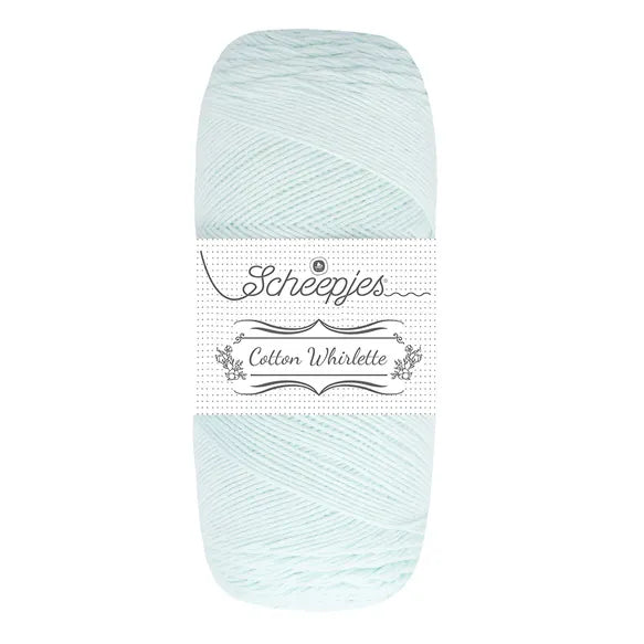 Duurzaam garen: Scheepjes Cotton Whirlette in kleur 807 IJsblauw