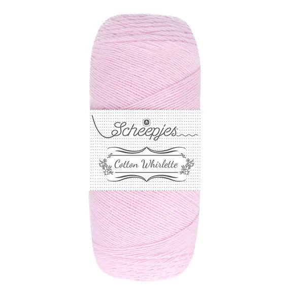 Duurzaam garen: Scheepjes Cotton Whirlette in kleur 814 Suikerspin roze