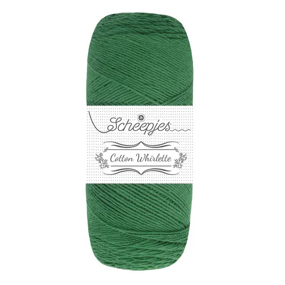 Duurzaam garen: Scheepjes Cotton Whirlette in kleur 815 Mosgroen
