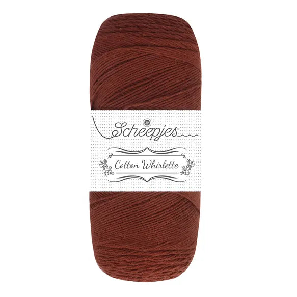 Duurzaam garen: Scheepjes Cotton Whirlette in kleur 817 Bruin