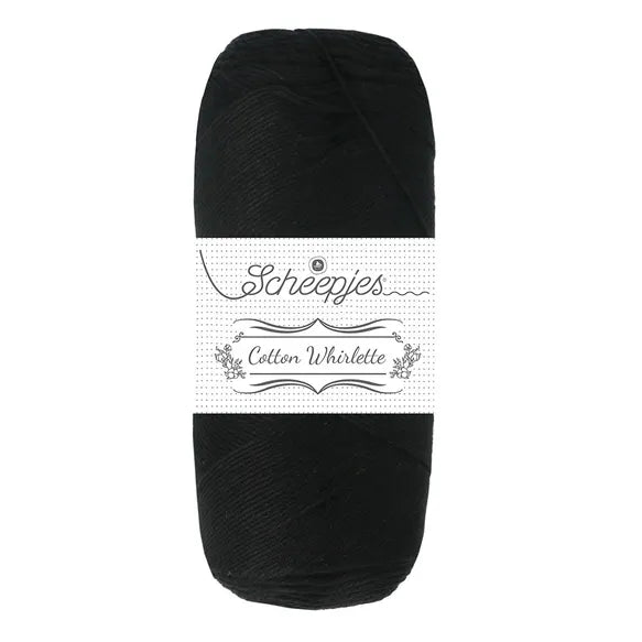 Duurzaam garen: Scheepjes Cotton Whirlette in kleur 821 Zwart