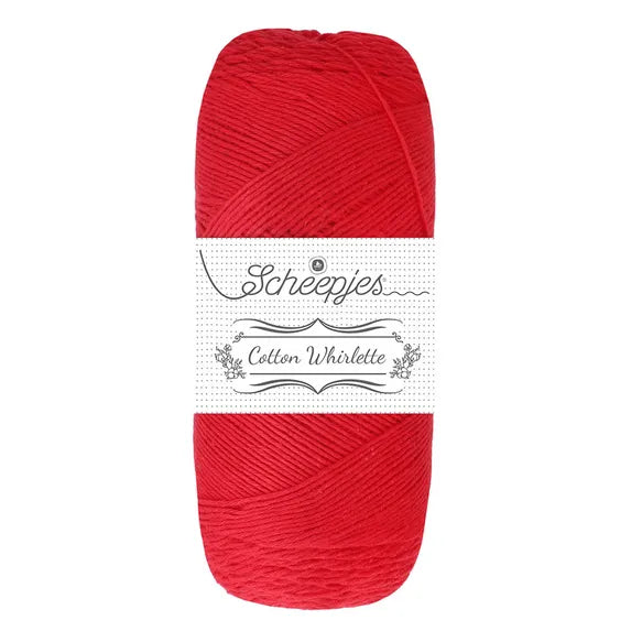 Duurzaam garen: Scheepjes Cotton Whirlette in kleur 823 Rood