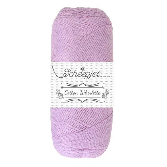 Duurzaam garen: Scheepjes Cotton Whirlette in kleur 825 Lavendel paars