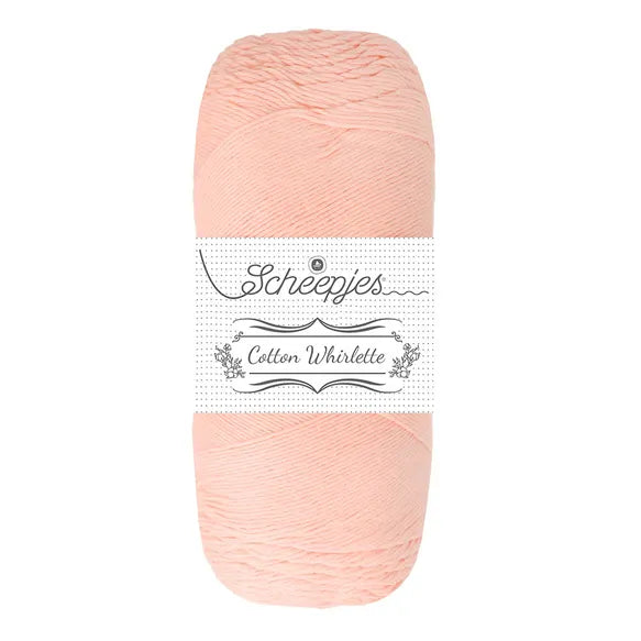 Duurzaam garen: Scheepjes Cotton Whirlette in kleur 826 Perzik oranje