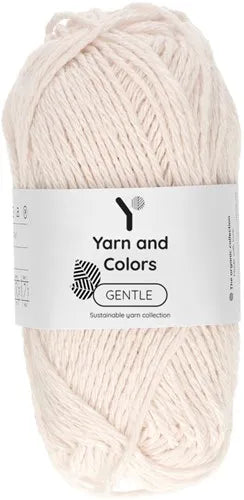 Duurzaam garen: Yarn and Colors Gentle in kleur 002 Creme wit