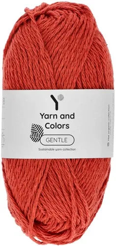 Duurzaam garen: Yarn and Colors Gentle in kleur 024 Baksteen oranje
