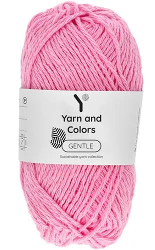 Duurzaam garen: Yarn and Colors Gentle in kleur 037 Suikerspin roze