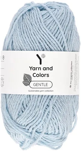 Duurzaam garen: Yarn and Colors Gentle in kleur 063 IJsblauw