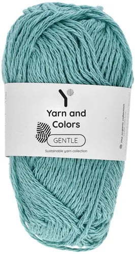 Duurzaam garen: Yarn and Colors Gentle in kleur 072 Glas blauw