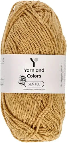 Duurzaam garen: Yarn and Colors Gentle in kleur 089 Goud geel