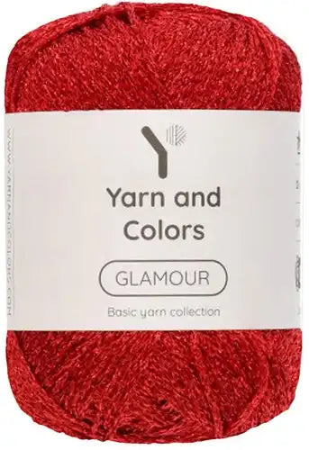 Duurzaam garen: Yarn and Colors Glamour in kleur 030 Wijn rood