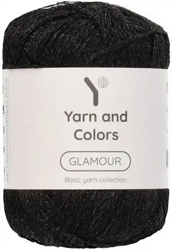 Duurzaam garen: Yarn and Colors Glamour in kleur 100 Zwart