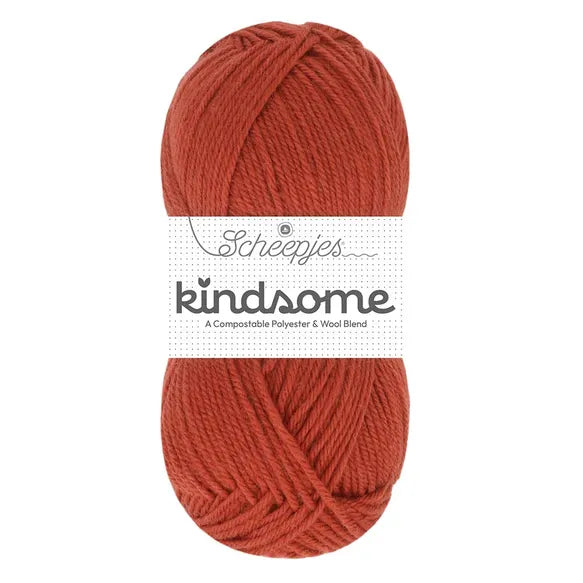 Duurzame wol: Scheepjes Kindsome in kleur 707 Baksteen rood
