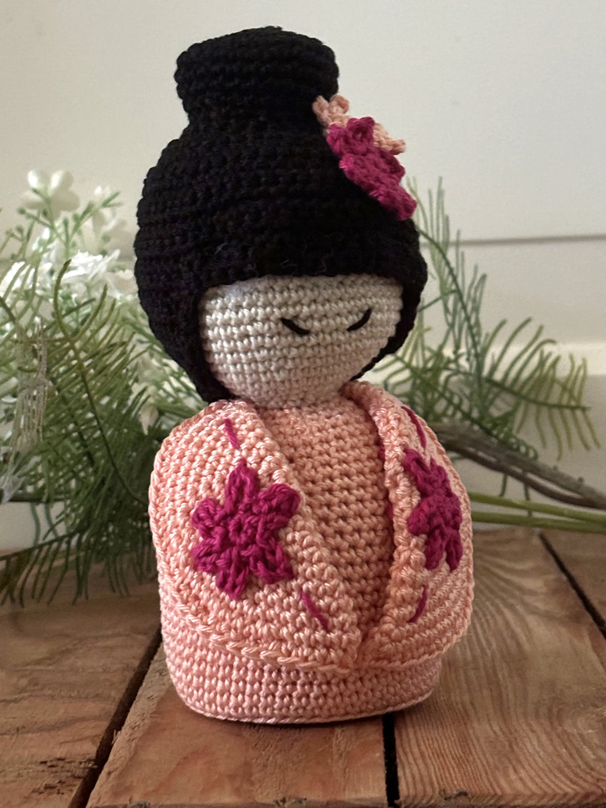 Gehaakt Haakpatroon Kokeshi doll ontworpen door KaDouz