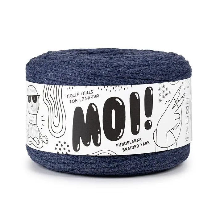Duurzaam garen: Lankava MOI in kleur 72 Jeans blauw