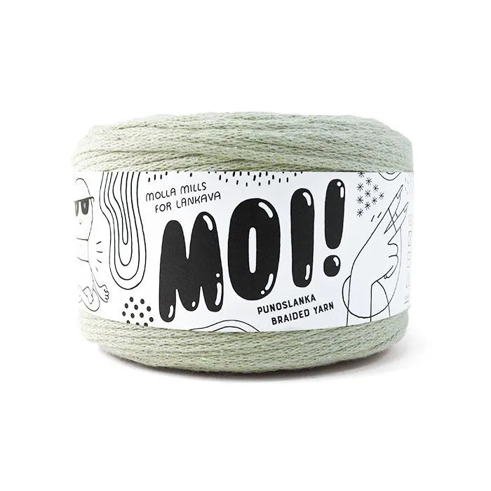 Duurzaam garen: Lankava MOI in kleur 84 Mint groen