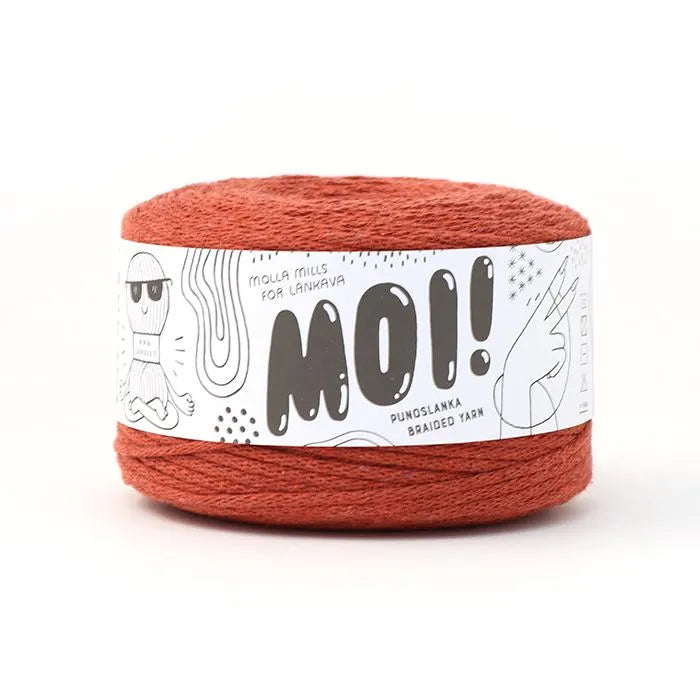 Duurzaam garen: Lankava MOI in kleur 86 Terracotta