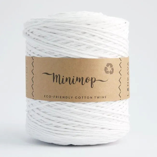 Duurzaam garen: Lankava Minimop 700 gram in kleur 51 Wit