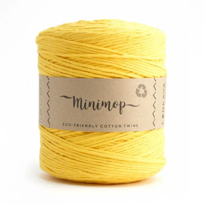 Duurzaam garen: Lankava Minimop 700 gram in kleur 57 Geel