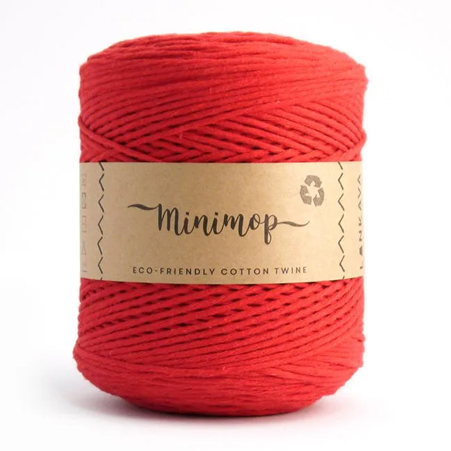 Duurzaam garen: Lankava Minimop 700 gram in kleur 64 Rood