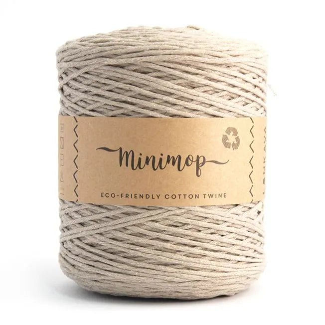 Duurzaam garen: Lankava Minimop 700 gram in kleur 73 Linnen beige
