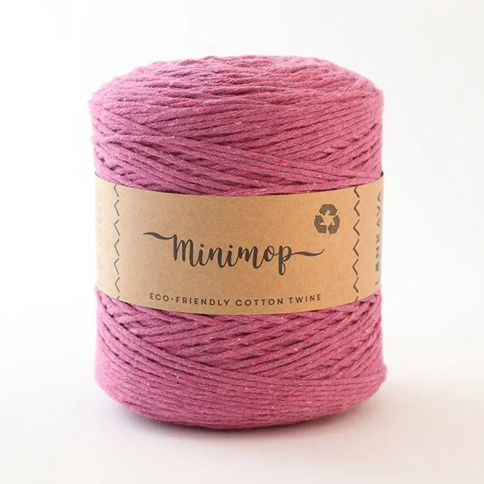 Duurzaam garen: Lankava Minimop 700 gram in kleur 79 Heide roze