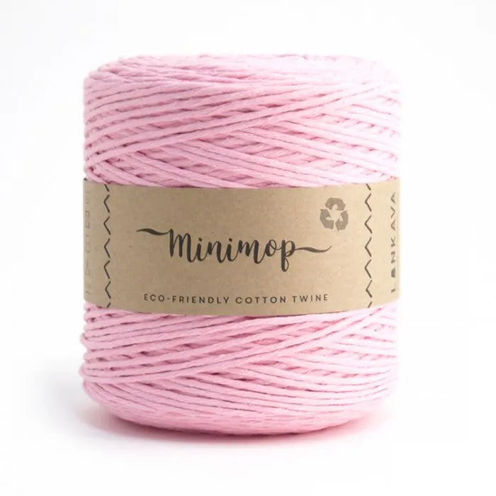 Duurzaam garen: Lankava Minimop 700 gram in kleur 81 Licht roze