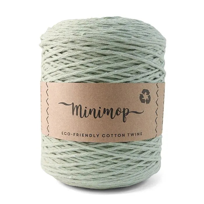 Duurzaam garen: Lankava Minimop 700 gram in kleur 84 Mint groen