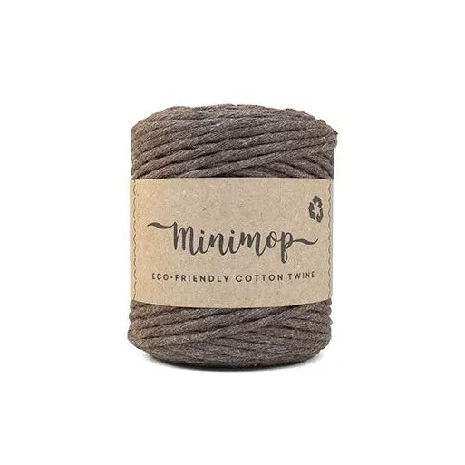 Duurzaam garen: Lankava Minimop 150 gram in kleur 55 Donker bruin