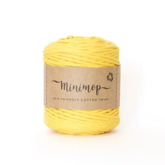 Duurzaam garen: Lankava Minimop 150 gram in kleur 57 Geel