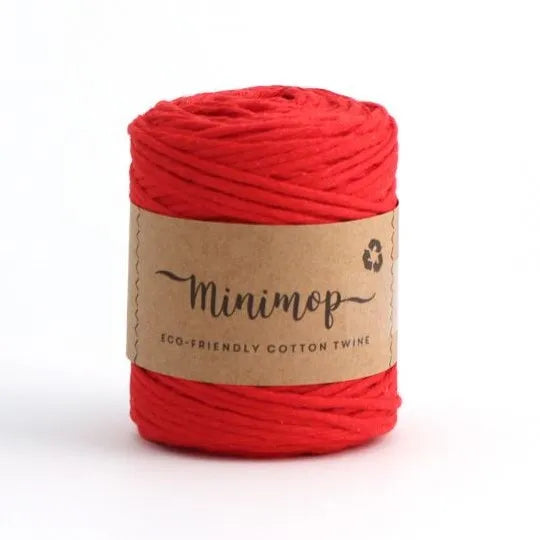Duurzaam garen: Lankava Minimop 150 gram in kleur 64 Rood