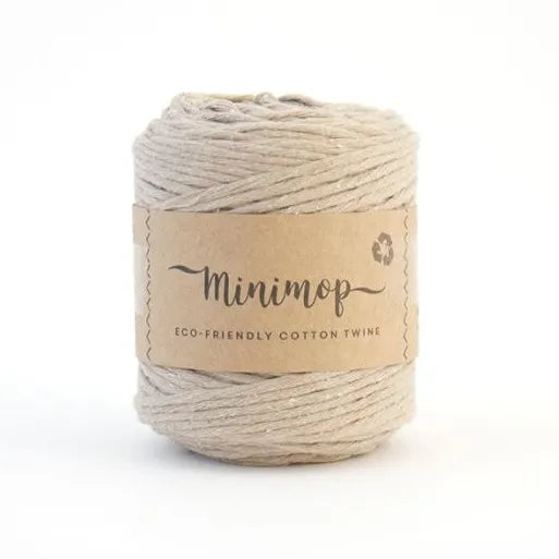 Duurzaam garen: Lankava Minimop 150 gram in kleur 73 Linnen beige