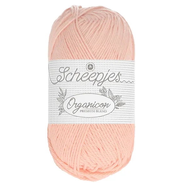 Duurzaam garen: Scheepjes Organicon in kleur 208 Licht perzik oranje