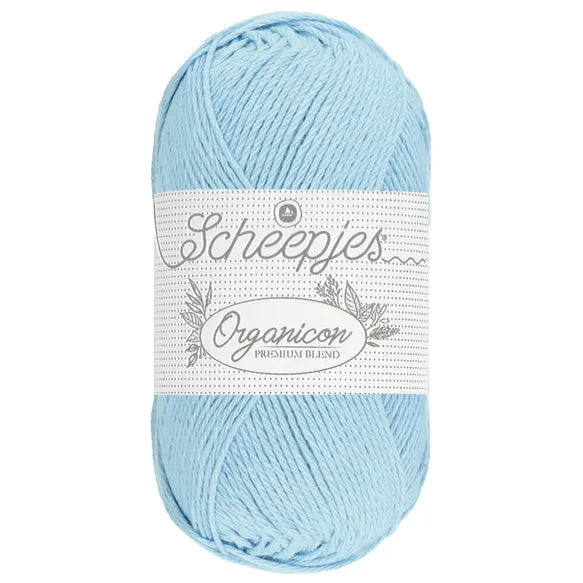 Duurzaam garen: Scheepjes Organicon in kleur 217 Pastel blauw