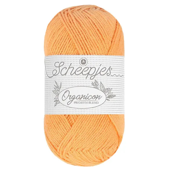 Duurzaam garen: Scheepjes Organicon in kleur 223 Licht oranje