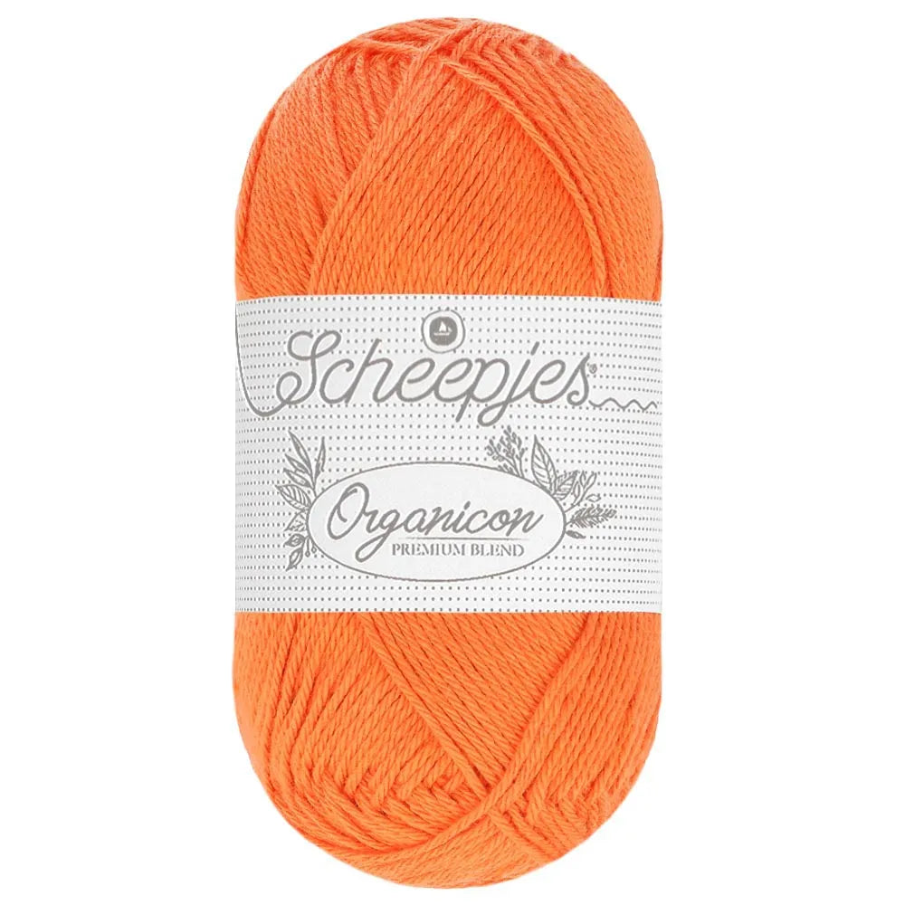 Duurzaam garen: Scheepjes Organicon in kleur 224 Oranje