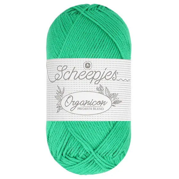 Duurzaam garen: Scheepjes Organicon in kleur 231 Jade groen